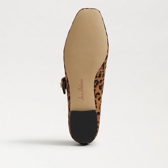 Sam Edelman Leopard Brahma Hair Leather Ballet Flats 7 1/2 NWT - Picture 7 of 14